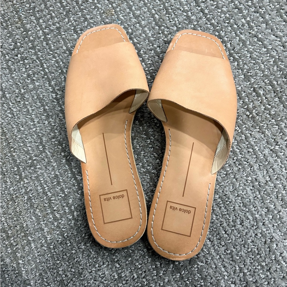 Dolce Vita Light Brown Women's Slide Sandals